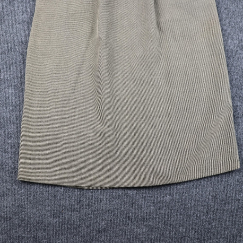 Alfred Dunner Skirt Womens 10 Khaki Elastic Waist Pockets Back Vent Made USA - Picture 3 of 10
